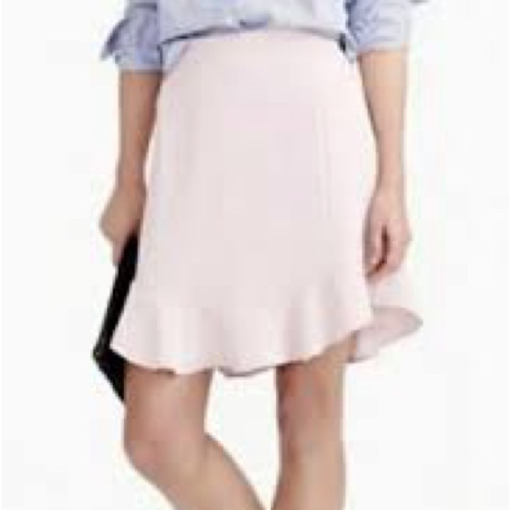 Jcrew Light pink mauve lined swingy skirt..SZ4